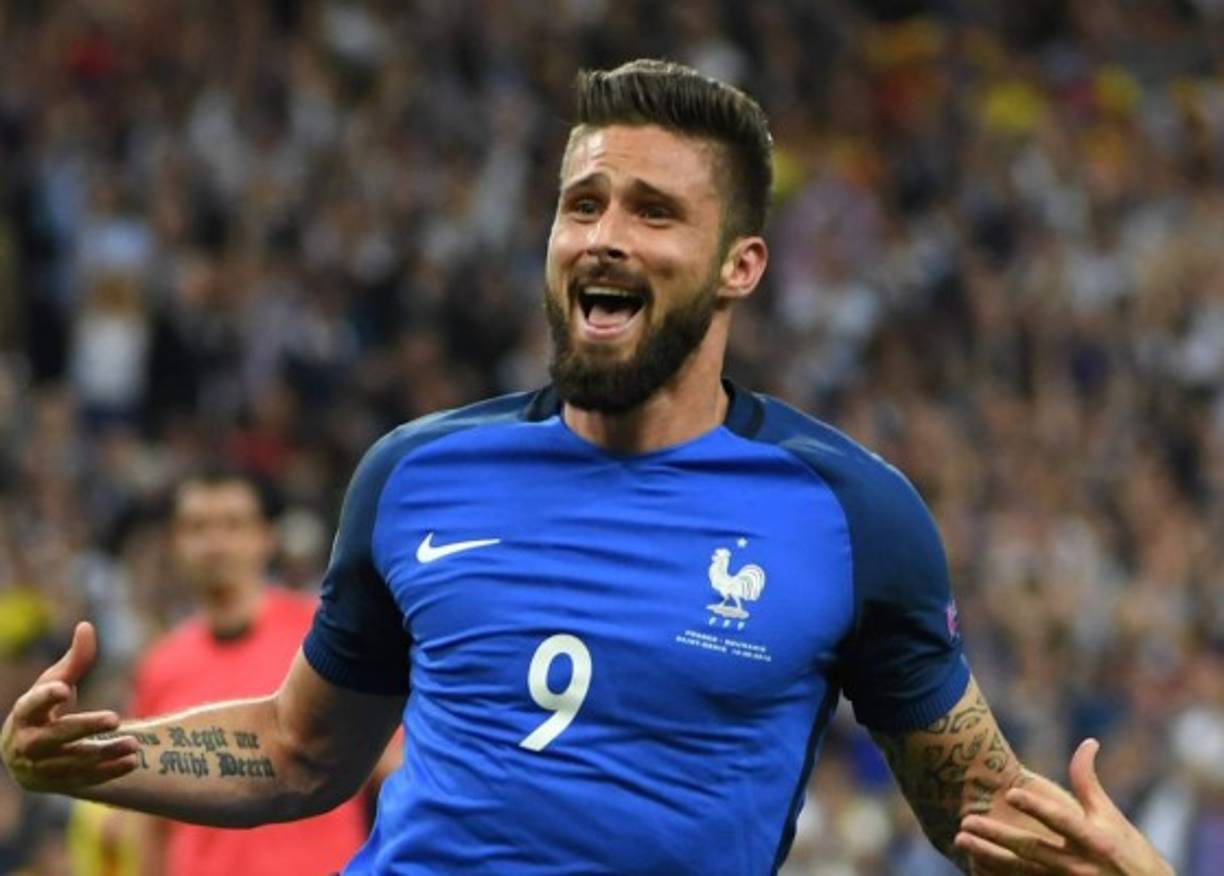 En segundo lugar aparece Oliver Giroud de Francia.