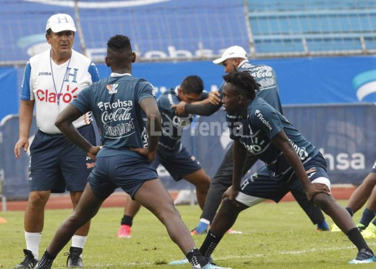 Quioto y Elis en el entrenamiento de hoy.