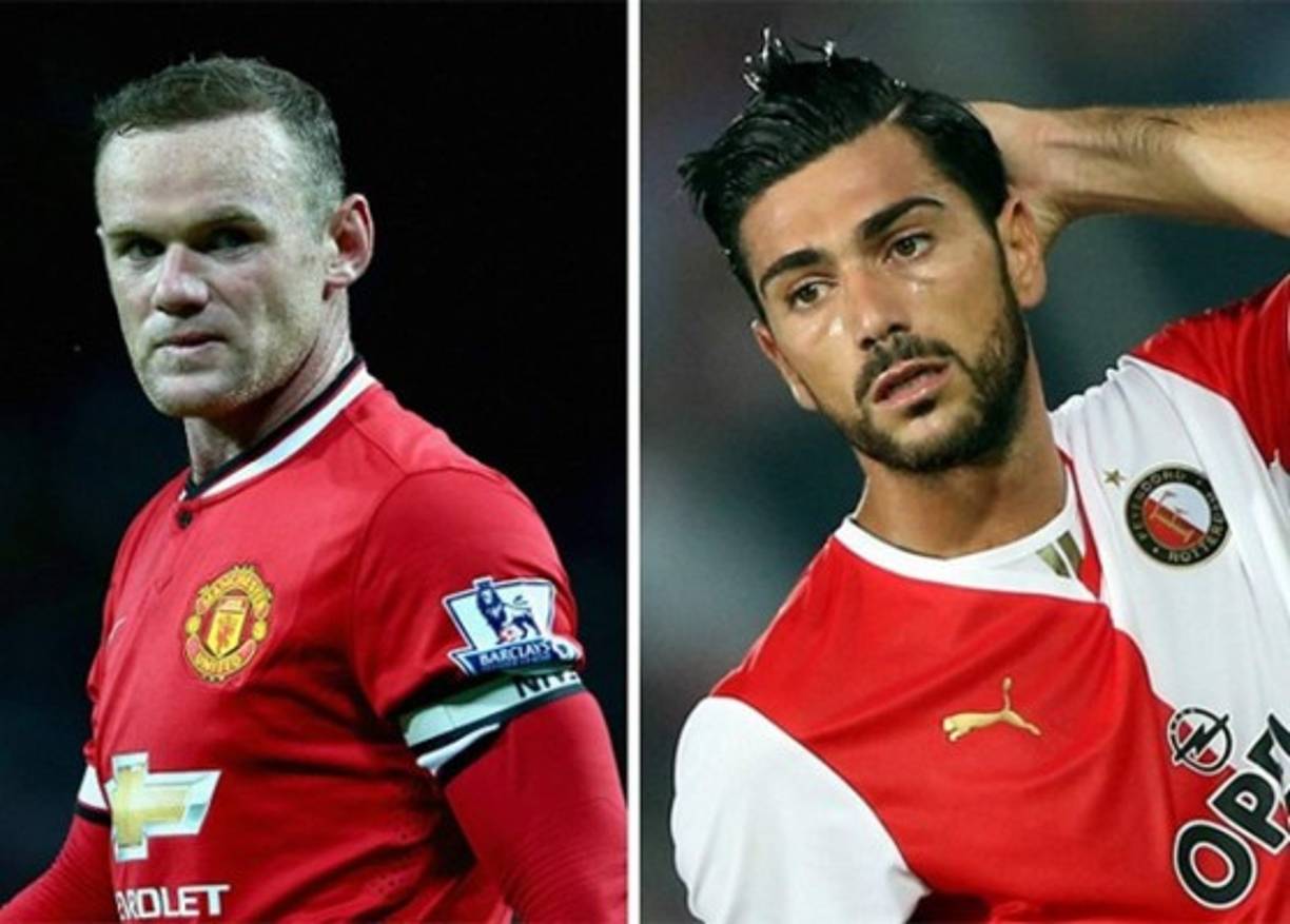 El inglés Wayne Rooney y el italiano Graziano Pelle, 30 años.