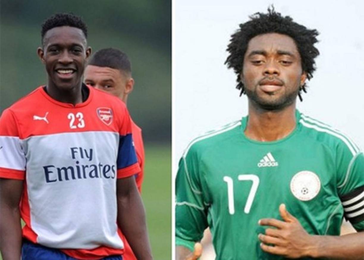 El inglés Danny Welbeck y el nigeriano Lukman Haruna, 24 años.