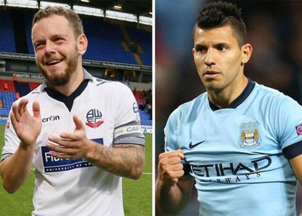 El inglés Jay Spearing y el argentino Sergio Agüero, 27 años.