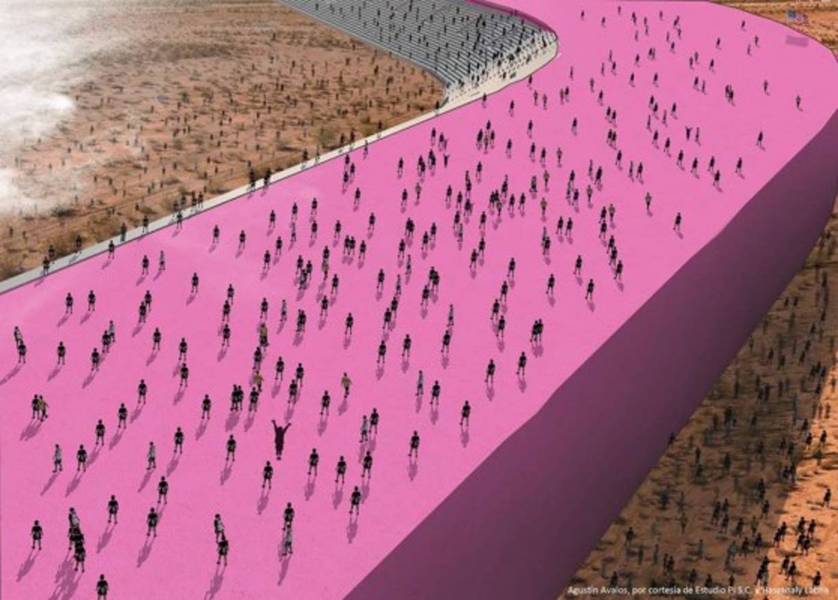 El diseño forma parte de un proyecto del profesor de Francés y Estudios Literarios Francófonos en la Universidad de Connecticut, Hassanaly Ladha, un musulmán preocupado ante la victoria de Trump, quien propuso a Leonardo Díaz Borioli, director creativo del Estudio 3.14, que ideara un muro que además fuera una prisión.