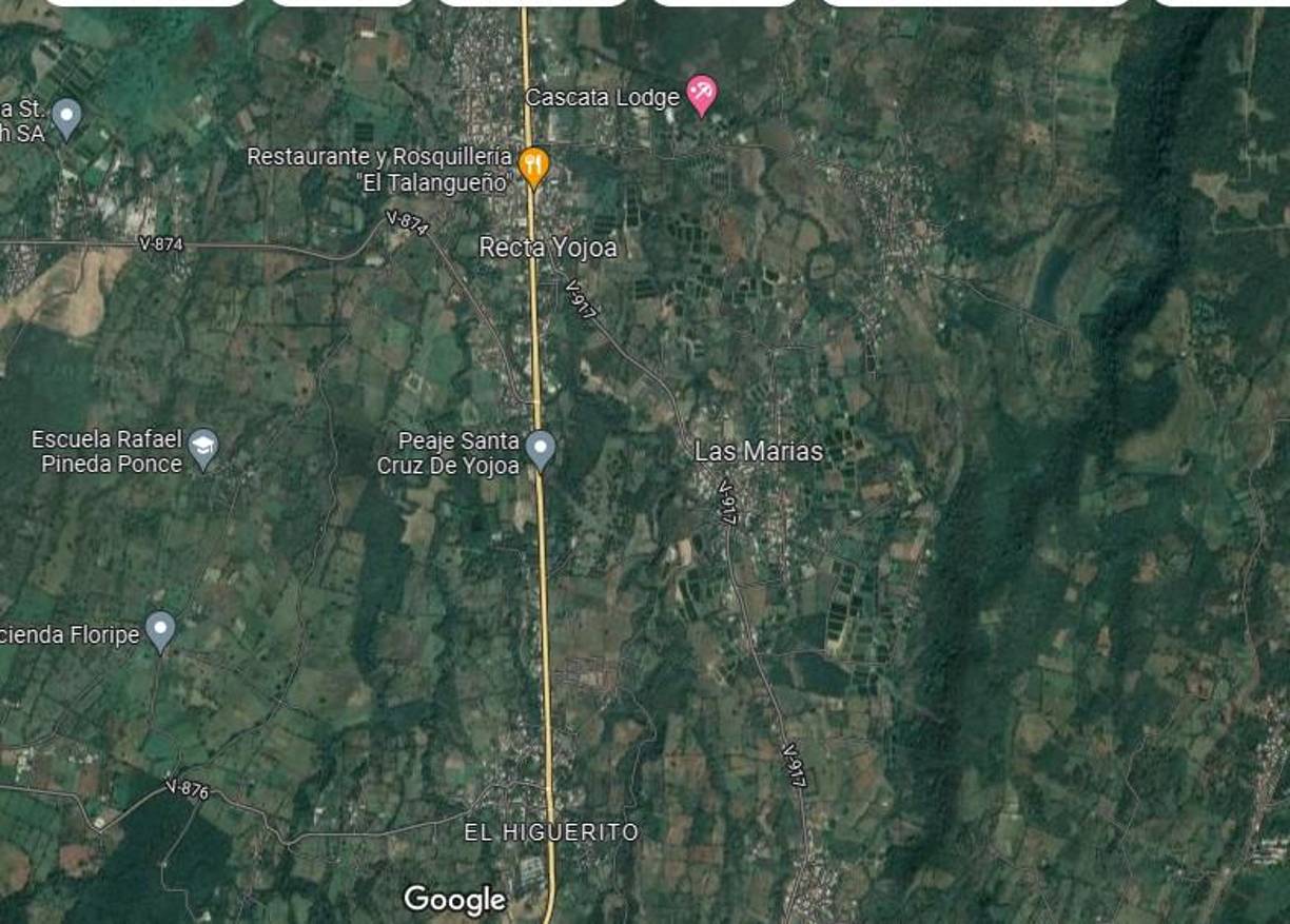 La conocida como “recta” de Yojoa es un tramo extenso de carretera. El ascenso no supone mayor problema, pero sí el descenso. Los camiones recalientan sus sistemas de frenado, haciéndolos fallar y obligados a chocar o salirse de la vía. 