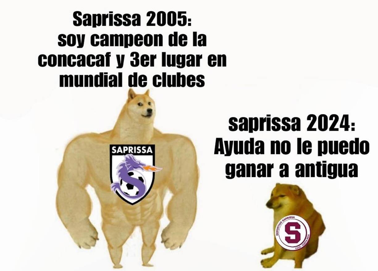Los memes se burlan del Saprissa tras eliminación en Copa Centroamericana ante Antigua