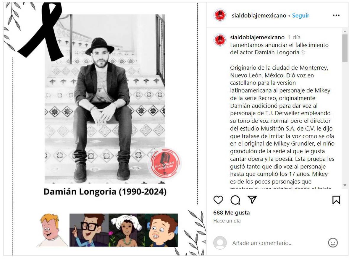 “Originalmente, Damián audicionó para dar voz al personaje de T.J. Detweiler empleando su tono de voz normal pero el director del estudio Musitrón S.A. de C.V. le dijo que tratase de imitar la voz como se oía en el original de Mikey Grundler, el niño grandulón de la serie al que le gusta cantar opera y la poesía”, se menciona en dicha publicación. 