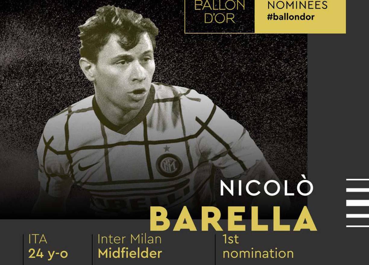 Nicolo Barella: Mediocampista italiano del Inter de Milán.