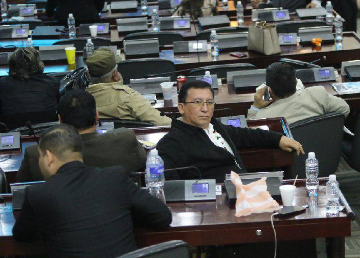 El diputado Bartolo Fuentes, de Libre (Yoro), en el Congreso Nacional.
