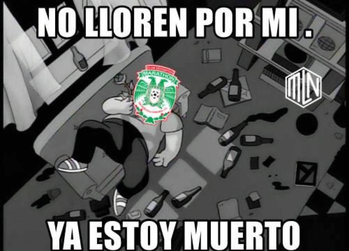 Memes: no perdonan a Marathón por eliminación en el repechaje ante Olancho FC