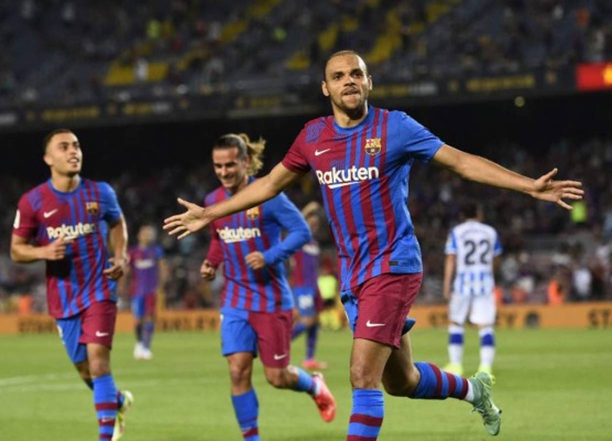 Martin Braithwaite se destapó con un doblete en el Camp Nou.