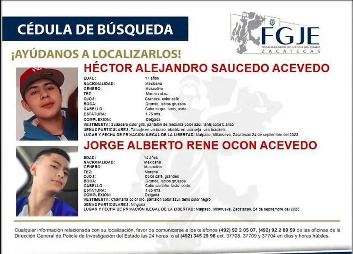 De acuerdo con la narración de hechos compartida por el fiscal General del Estado, Francisco José Murillo Ruiseco, fue alrededor de las cinco de la mañana del pasado 24 de septiembre cuando siete jóvenes de entre 14 y 18 años de edad fueron levantados por un grupo de hombres armados cuando se encontraban dentro de una casa en el rancho El Potrerito, en la comunidad de Malpaso en Villanueva, Durango.