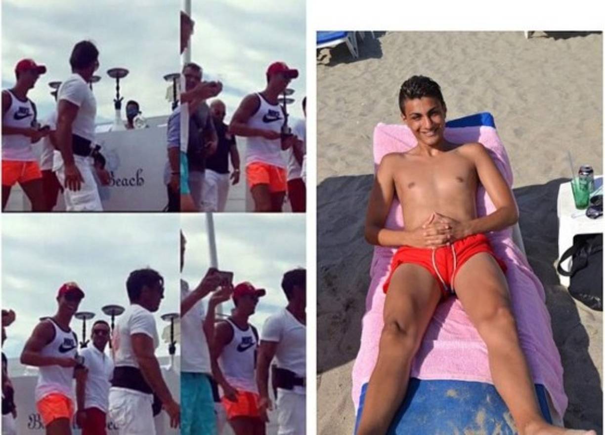 'Shanta Ronaldo', como se hace llamar, copia el look del delantero de Real Madrid.