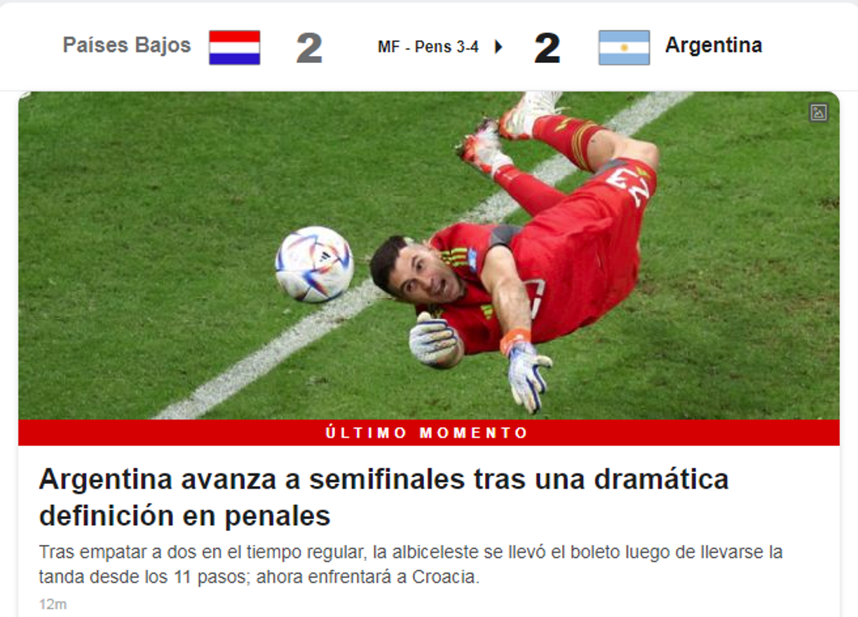 ESPN colocó al Dibu en su portada.