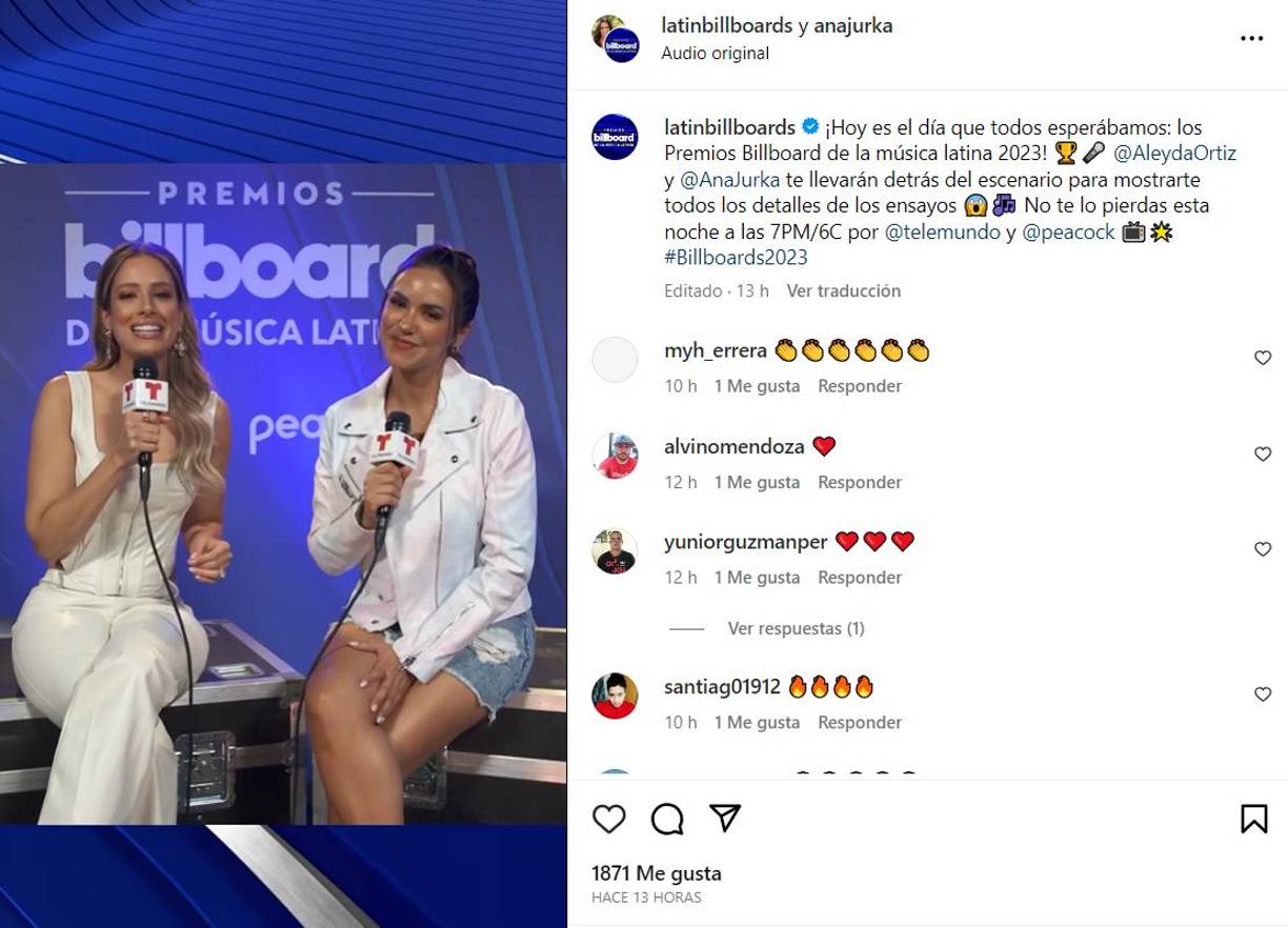 La comunicadora catracha junto con Aleyda Ortíz también informaron sobre todos los detalles de los ensayos de los artistas que se presentarán en el escenario esta noche. 