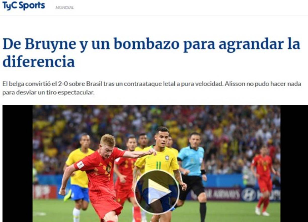 TYC Sports de Argentina.