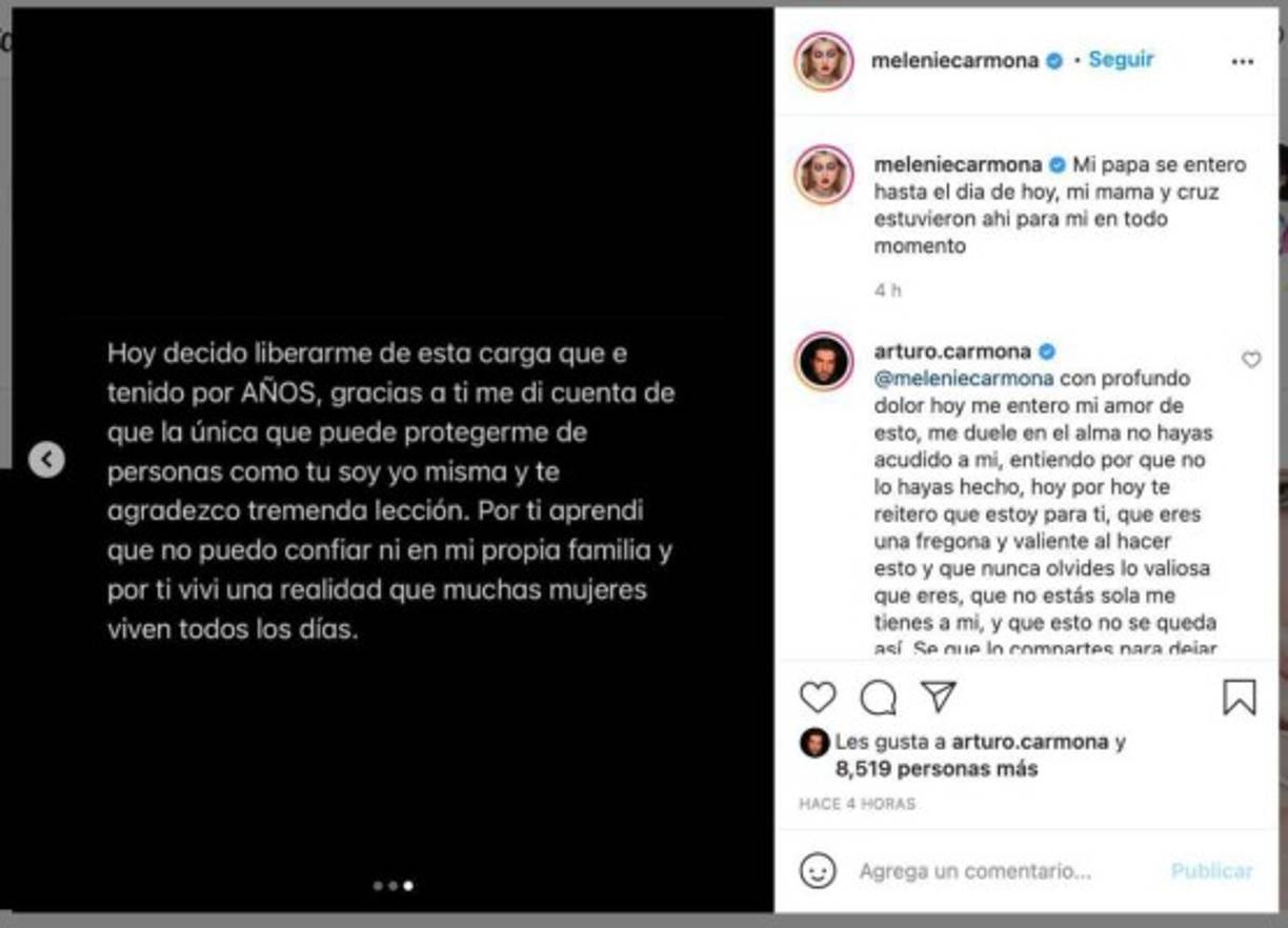 'Hoy decido liberarme de esta carga que he tenido por años. Gracias a ti me di cuenta que la única que puede protegerme de personas como tú soy yo misma, y te agradezco tremenda lección. Por ti aprendí que no puedo confiar ni en mi propia familia, y por ti viví una realidad que muchas mujeres viven todos los días'.