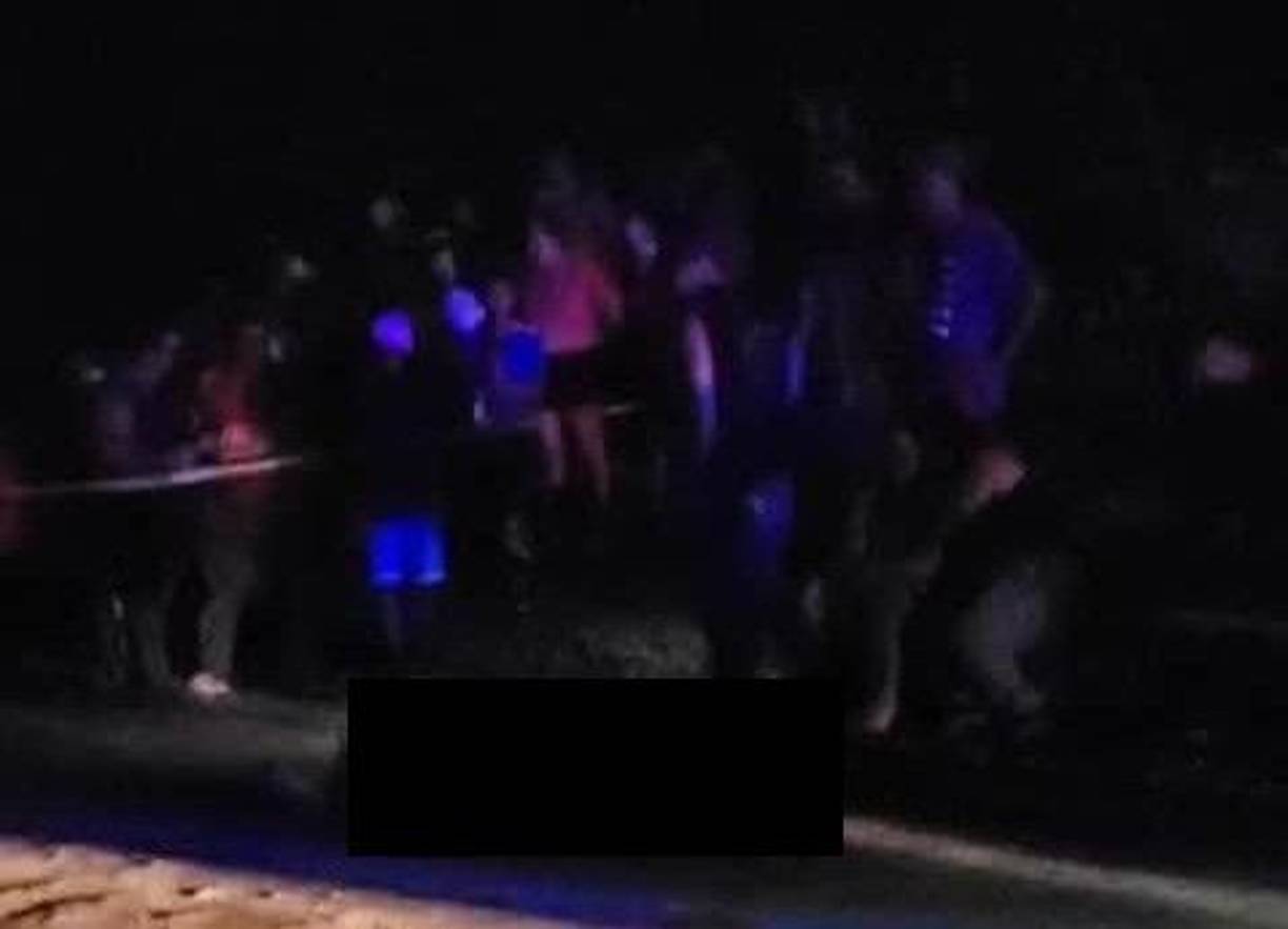 Escena en donde fue vilmente asesinada la fémina Cinthia Erazo. 