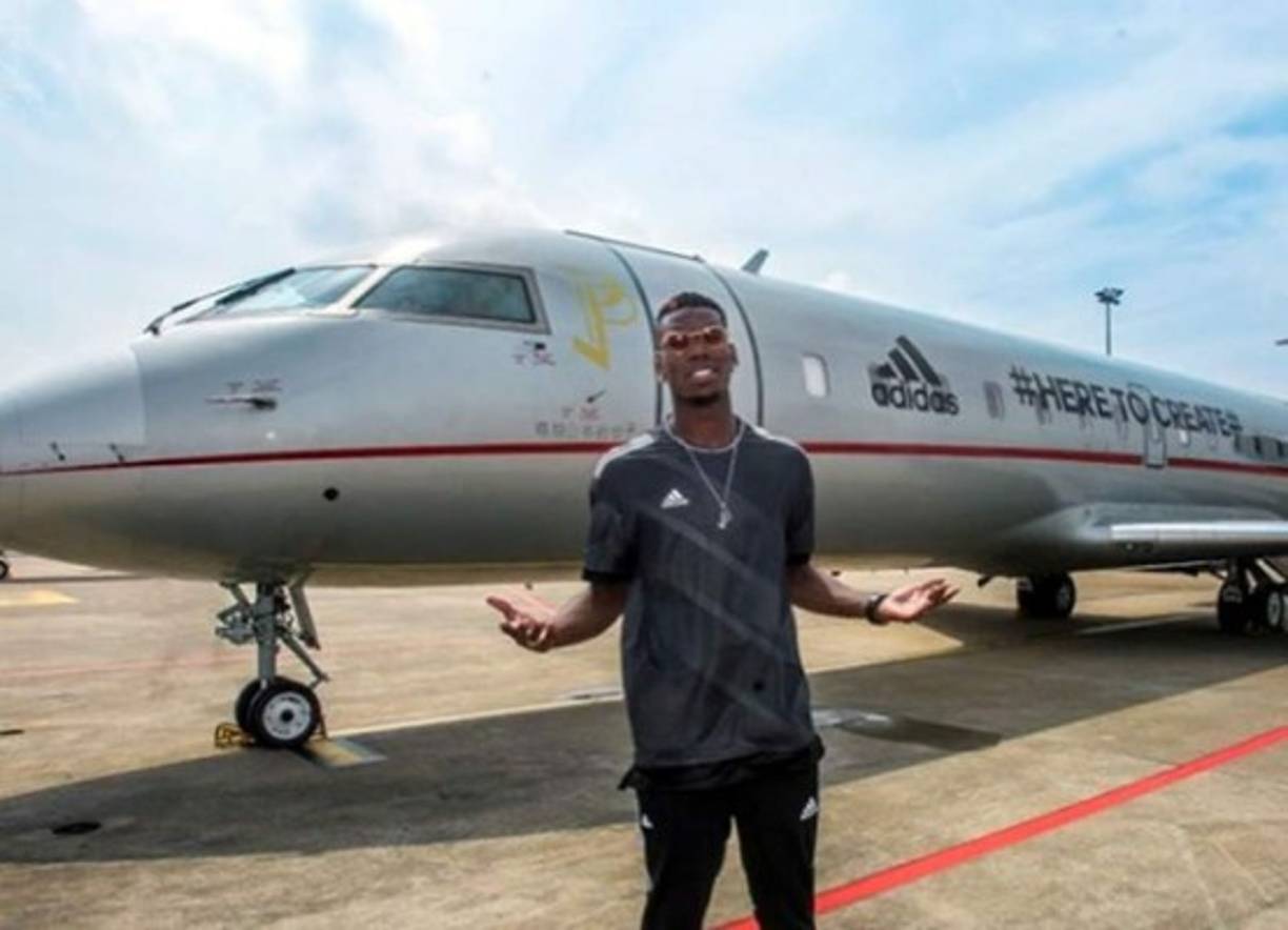 4. Paul Pogba tiene un avión privado Gulfstream G280 valorado en 20,4 millones de euros.