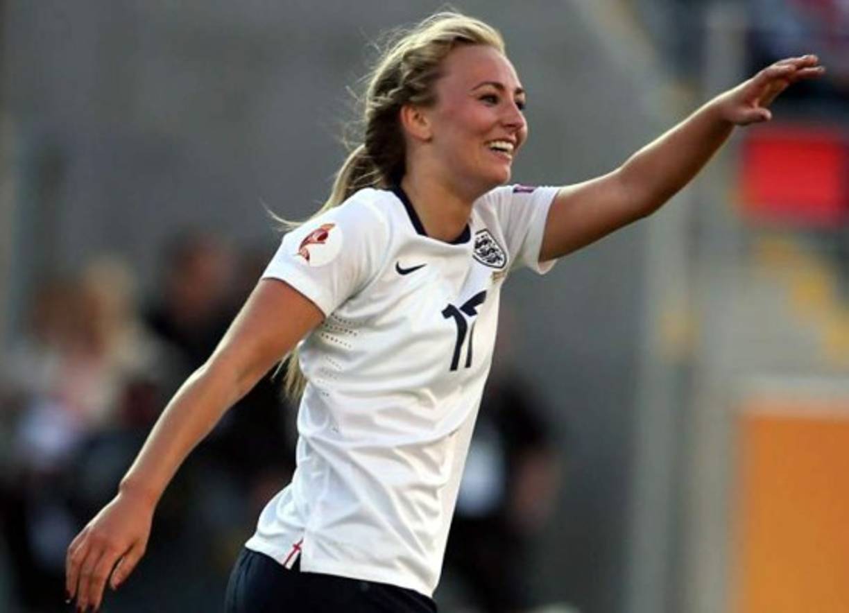 Toni Duggan también juega con la selección femenina de Inglaterra.