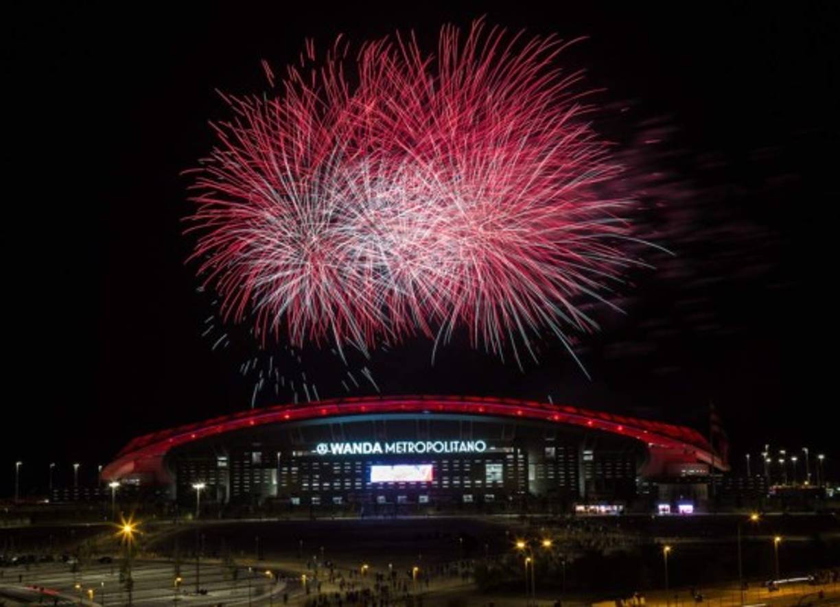 El estadio del Atlético de Madrid es imponente.