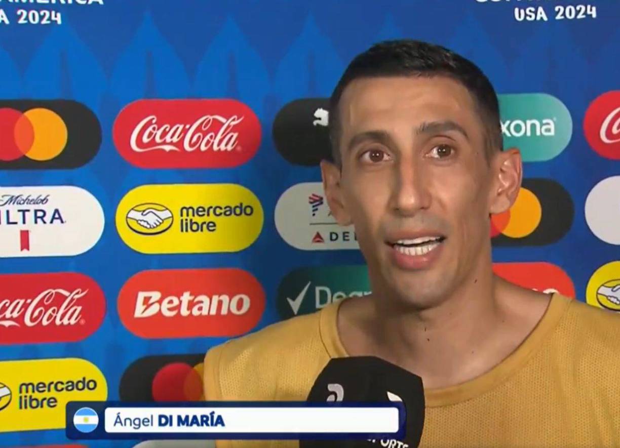 Ángel Di María no pudo evitar el llanto ya que el domingo en la final de Copa América disputará su último juego con la selección de Argentina.