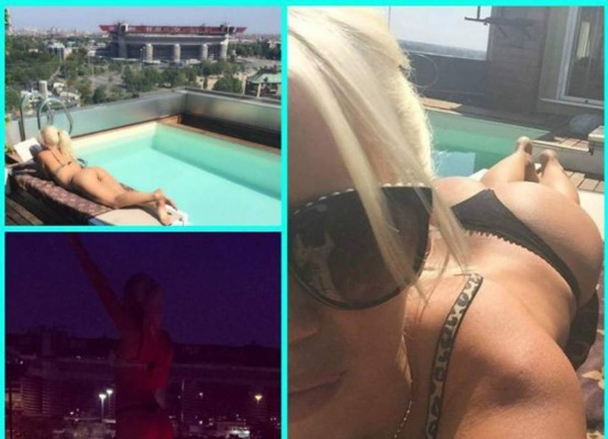 Wanda siempre muesta su sensualidad cuando disfruta de sus vacaciones.