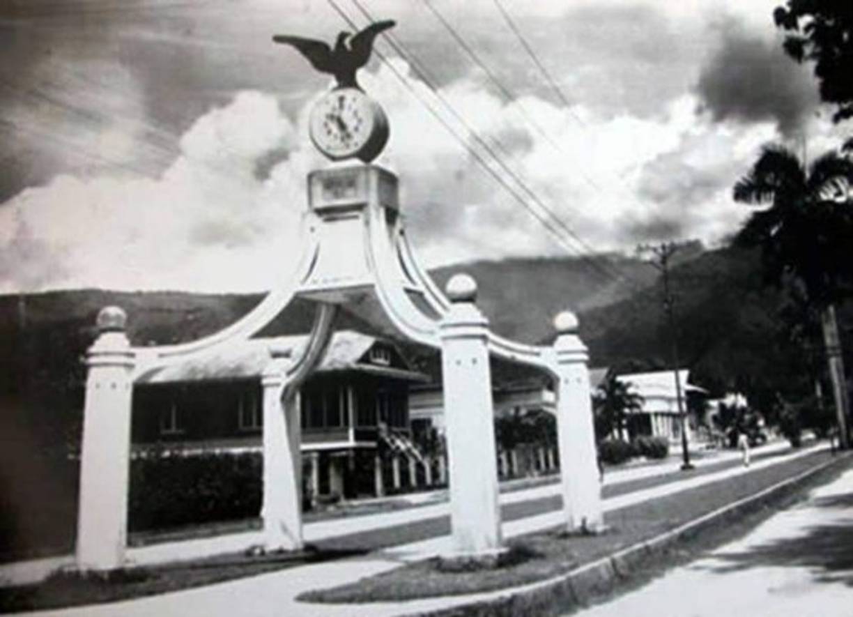 Uno de los monumentos que no logró sobrevivir al paso del tiempo y que estaba ubicado en la Primera Calle.