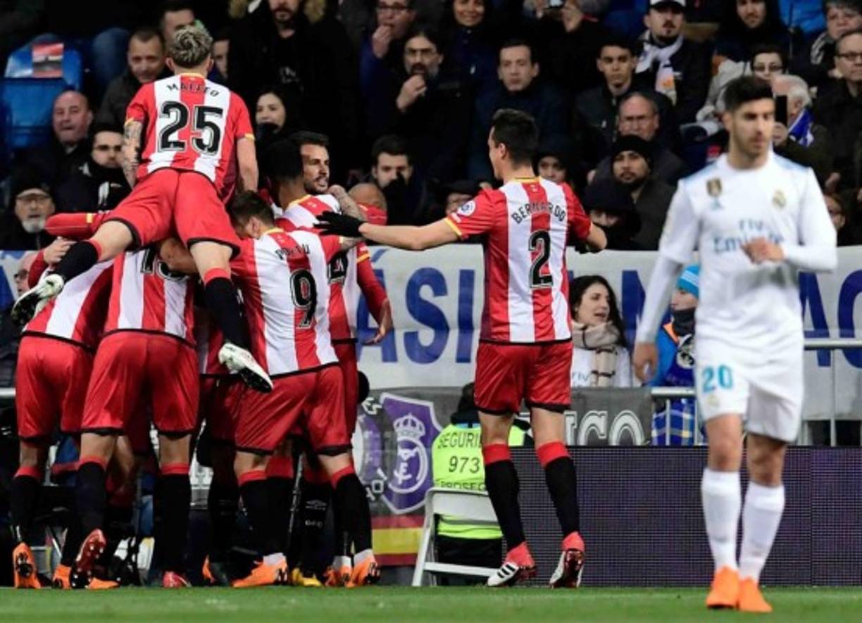 El Girona puso en aprietos en algunos tramos al Real Madrid.
