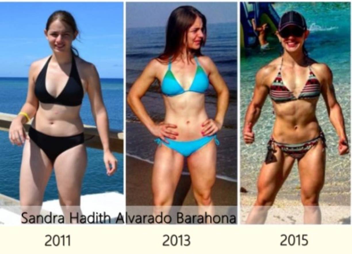 Así ha sido la transformación de Sandra Hadith Alvarado desde el 2011 hasta el 2019.