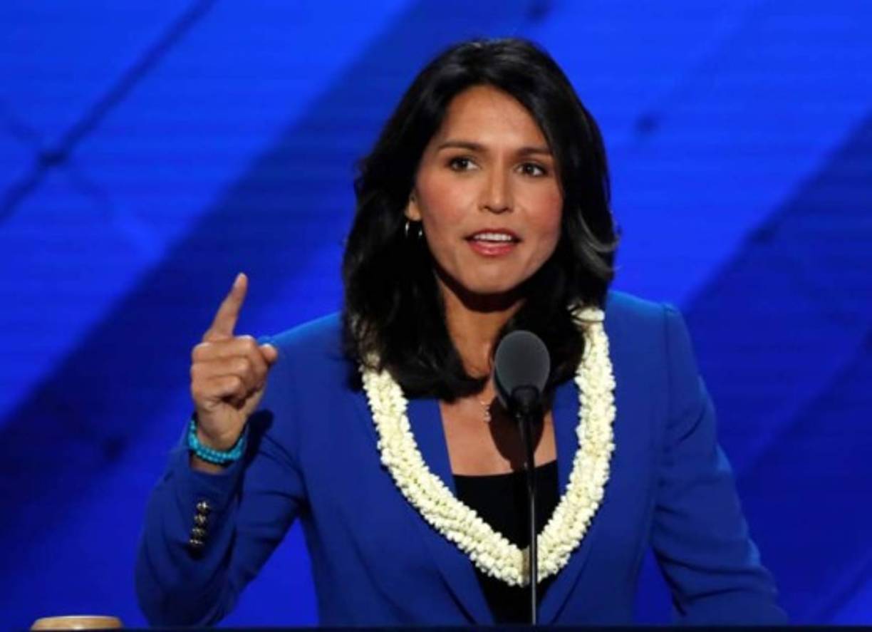 Tulsi Gabbard: Natural de la Samoa estadounidense, se convirtió en 2013 en la primera persona de este territorio y la primera hindú en llegar a la Cámara de Representantes. <br/><br/>Veterana de la Guerra de Irak, ha sido objeto de críticas por reunirse en secreto con el presidente sirio, Bashar al Asad, y sus comentarios contra las políticas en favor de la comunidad LGBTI.