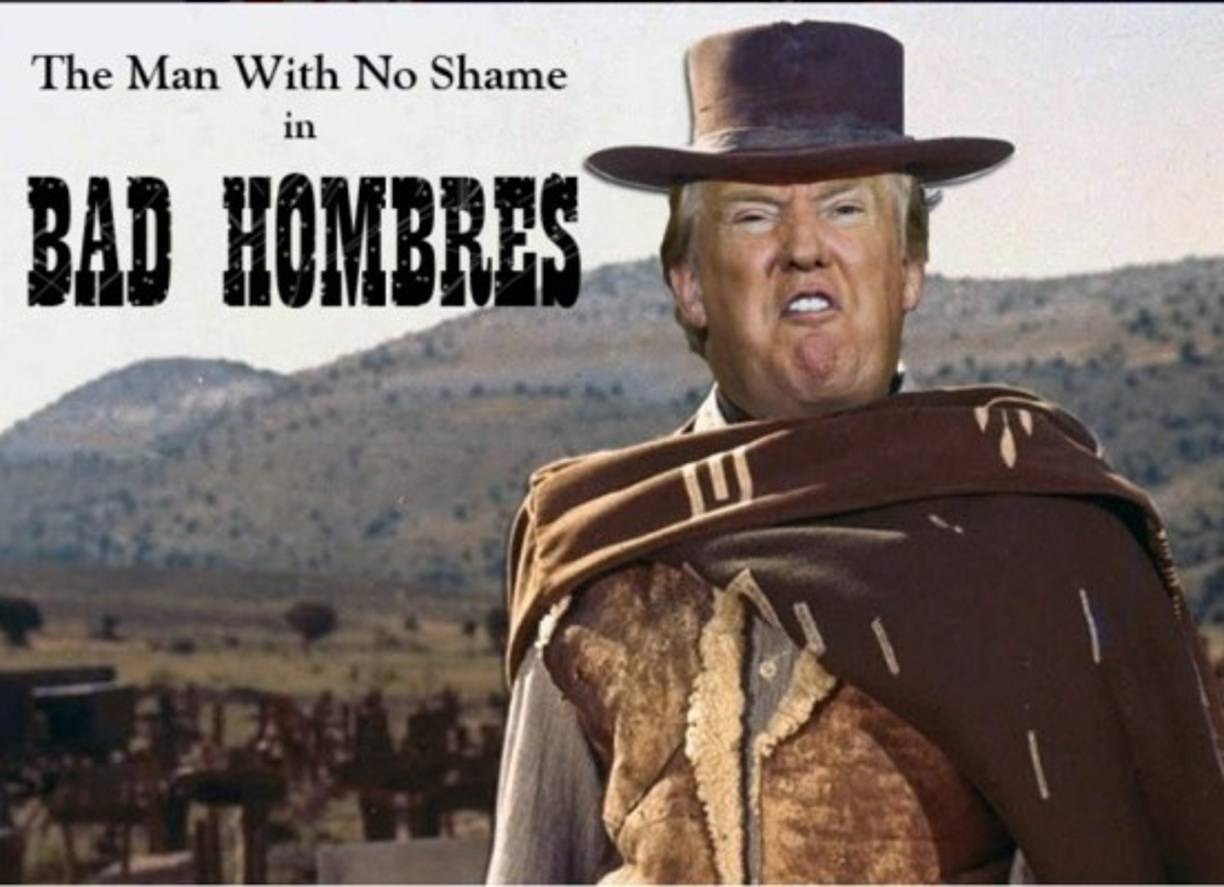 El último debate presidencial entre Hillary Clinton y Donald Trump dejó varias frases para recordar, entre estas, la primera palabra en español del magnate. 'Bad hombres', que por supuesto desató una serie de memes en las redes sociales.