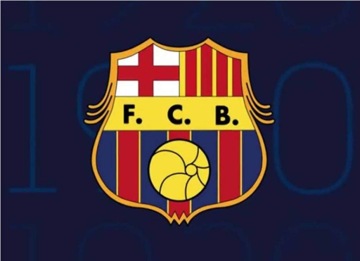 Así era el escudo del Barcelona en 1920.