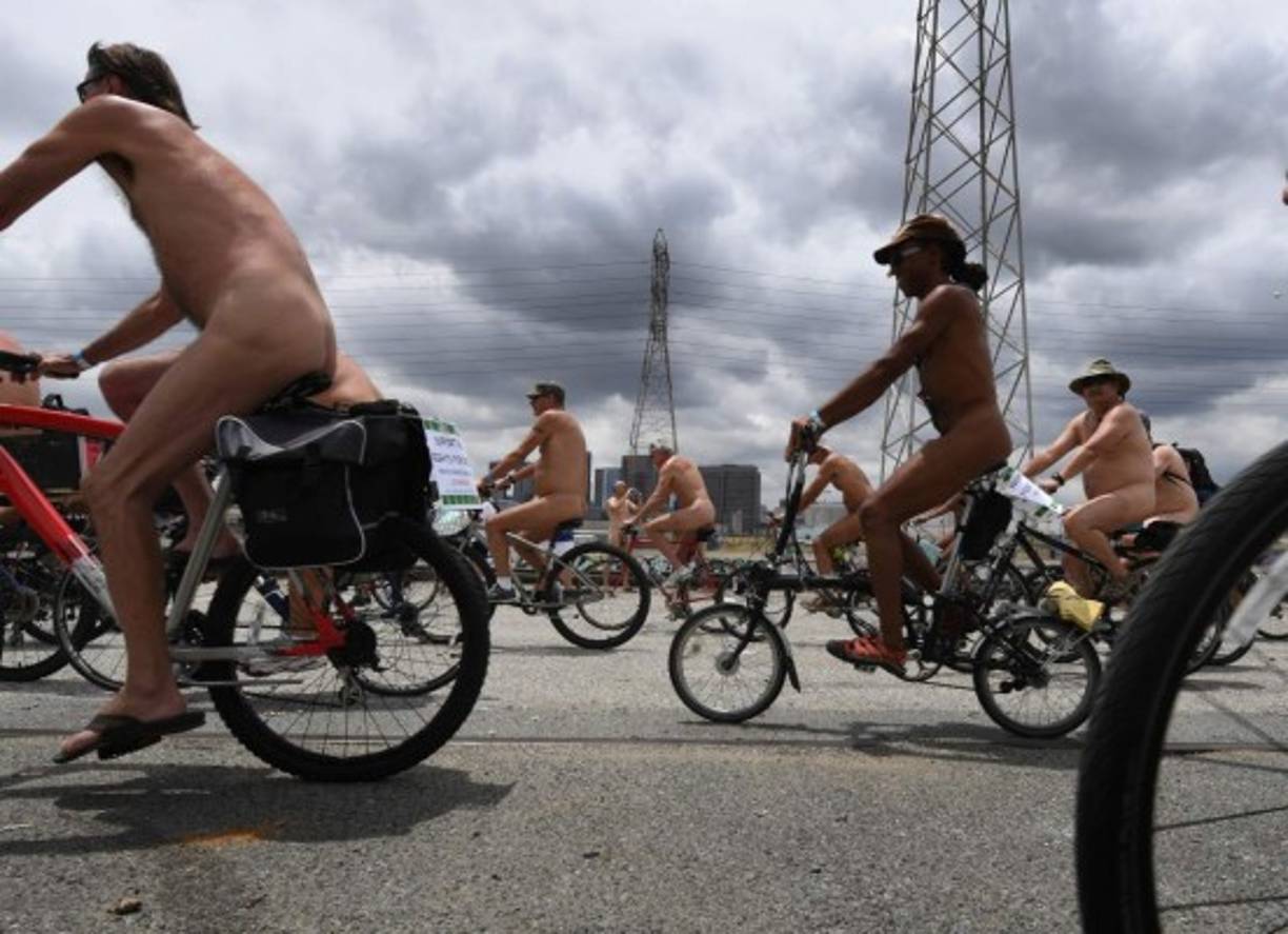 La rodada nudista se realiza en 50 ciudades en todo el mundo.