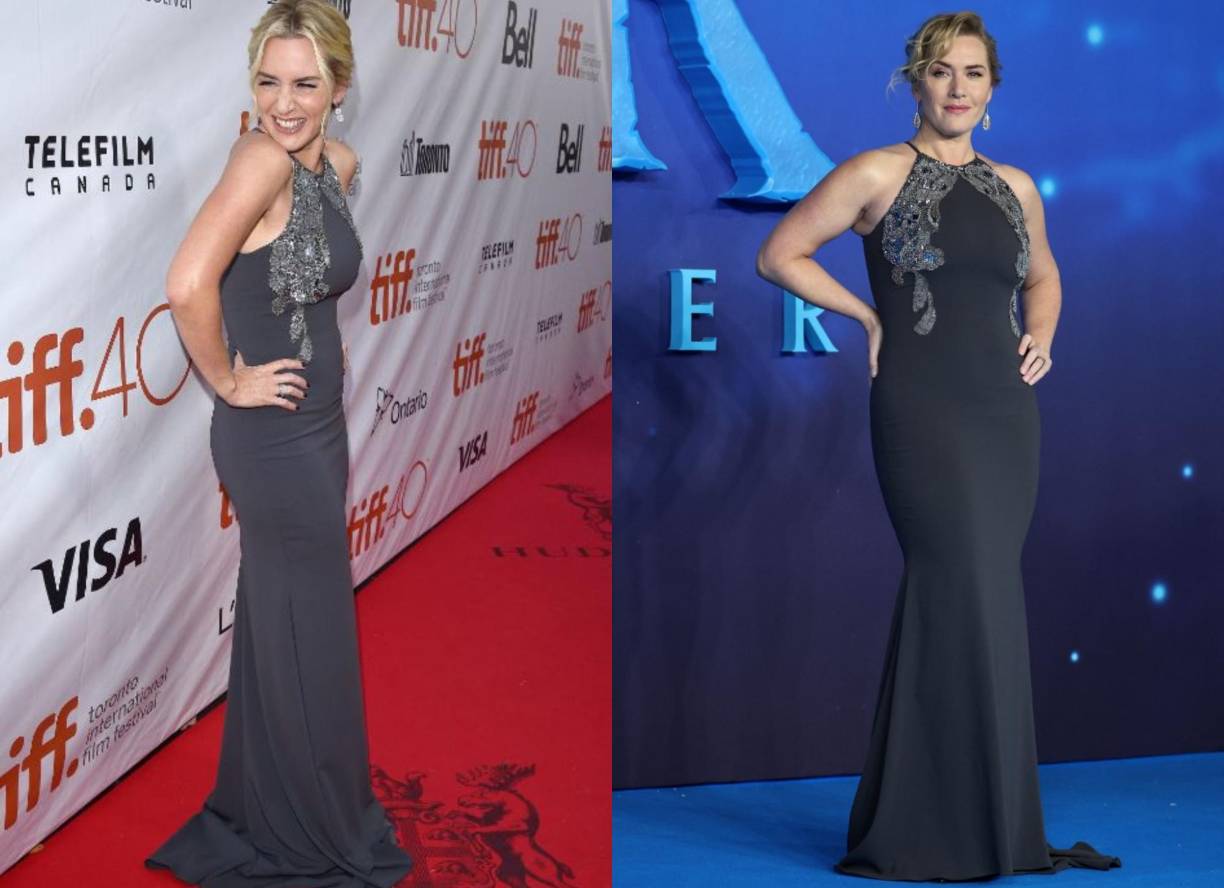 En una entrevista de 2020 con Julie Miller de Vanity Fair, la estrella de “Titanic” dijo que decidió durante la pandemia de COVID-19 que comenzaría a repetir vestidos para eventos.