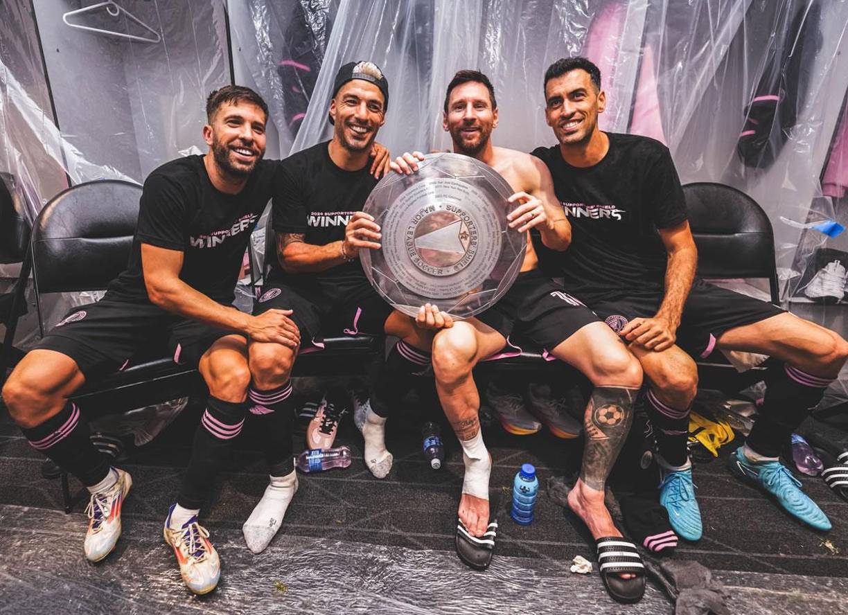 Locuras de Messi y sus amigos festejando segundo título con Inter Miami: ¿Y David Ruiz?