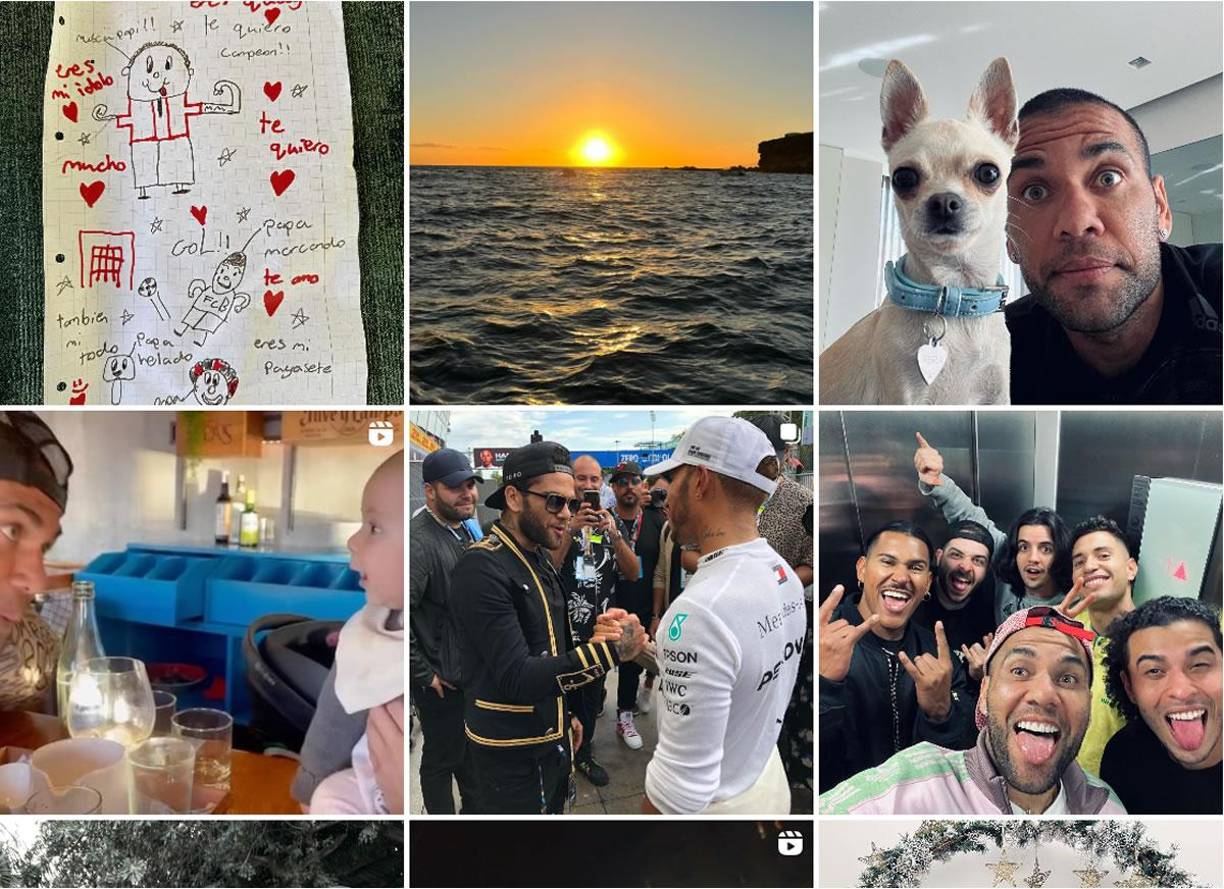 Tras su posterior salida, el exinternacional con la Selección de Brasil colgó un dibujo de su hija con un corazón, y se hizo eco de mensajes de otros usuarios, o un paisaje.