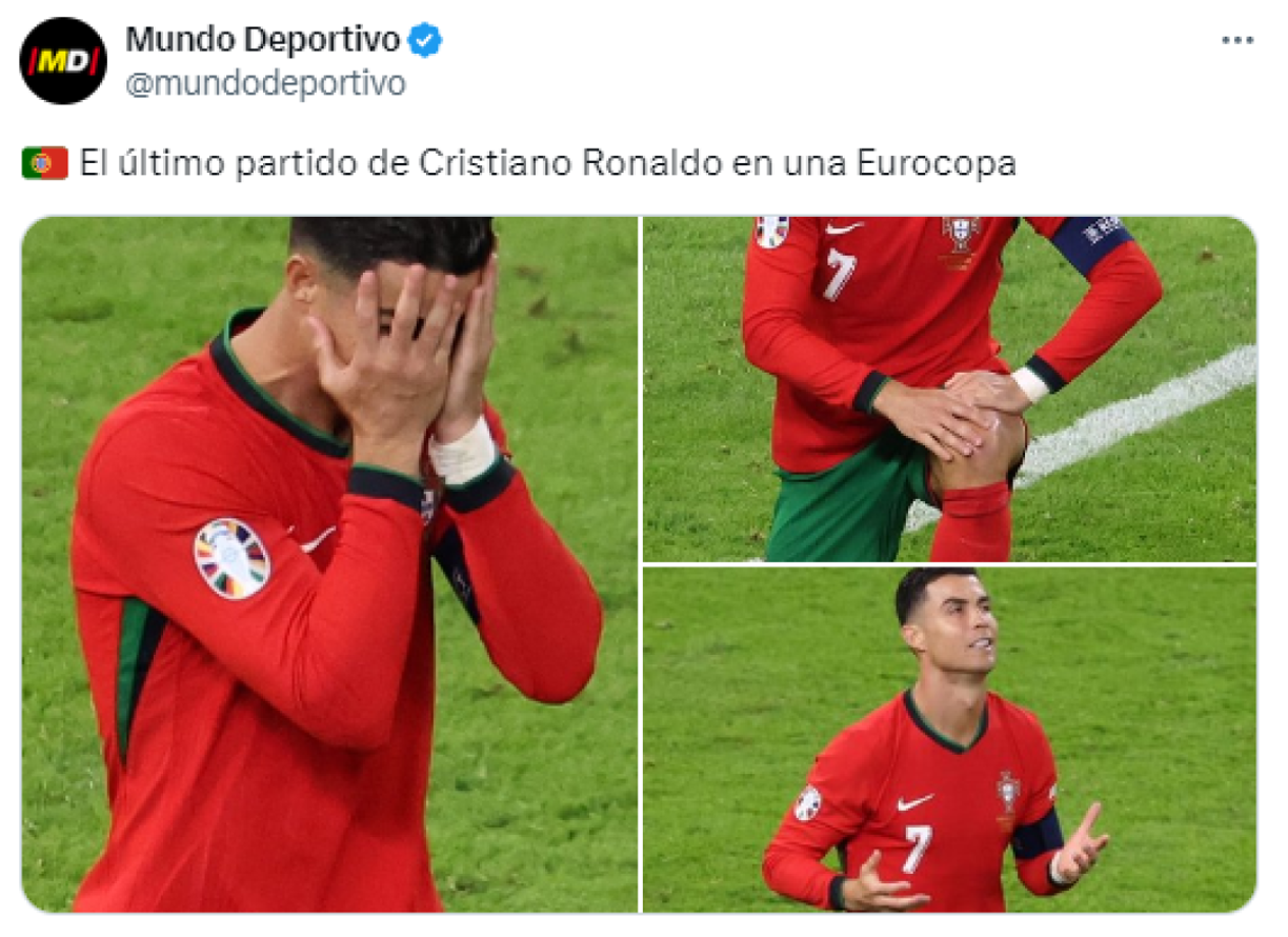 Mundo Deportivo, por su parte, subió el lamento del ‘Bicho’ por la dura eliminación de Portugal en la Eurocopa.