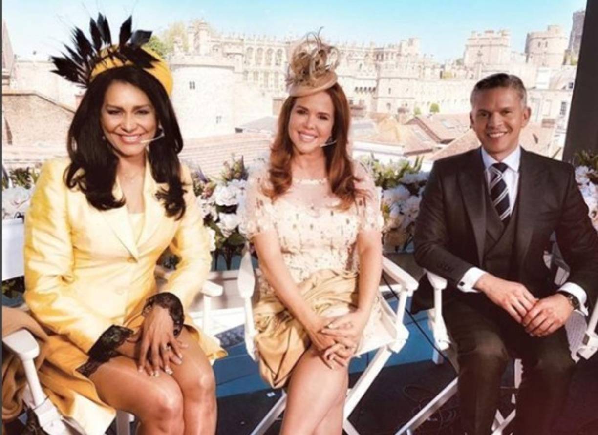 María Celeste estuvo acompañada de su equipo para transmitir en vivo todos los detalles de la boda entre el príncipe Harry y Meghan Markle.