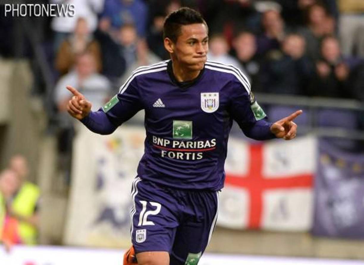 7. Otro de los futbolistas hondureños más recordados en la Champions League, es Andy Najar, vistiendo los colores del Anderlecht de Bélgica. 