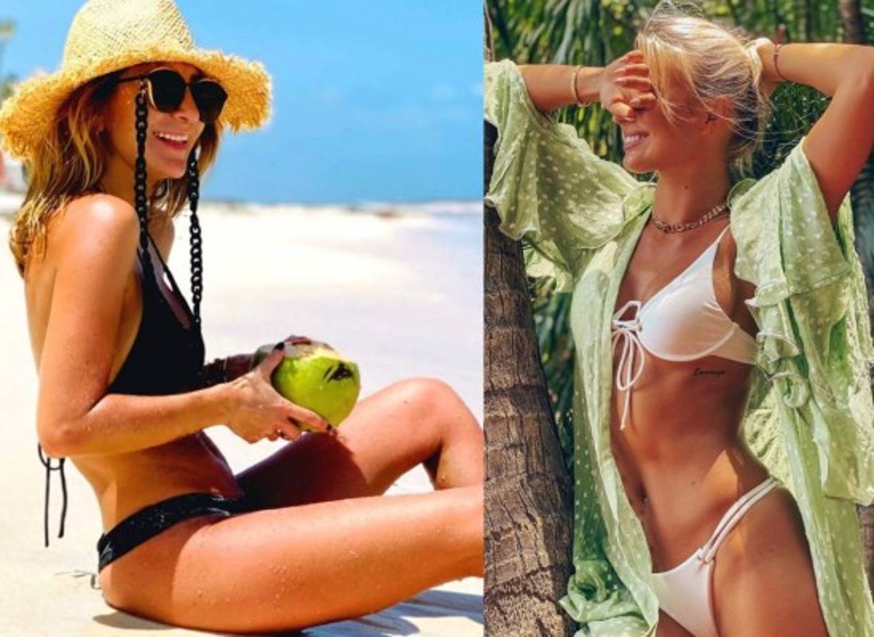 Pero esta vez el motivo no es el hombre del que ambas se enamoraron, sino que a las dos les encanta compartir fotos en bikini y lucir su bien torneada figura.