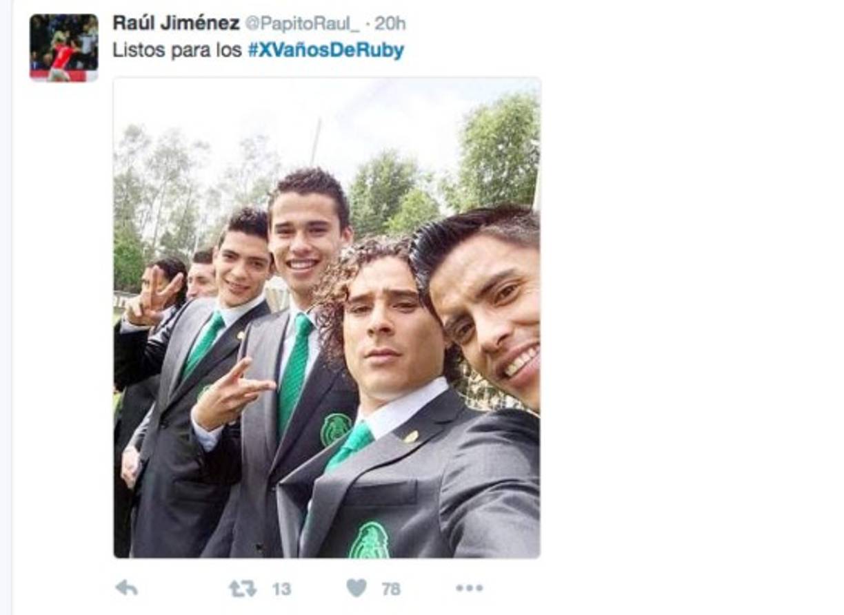 La selección de fútbol de México no se quiere perder la fiesta.