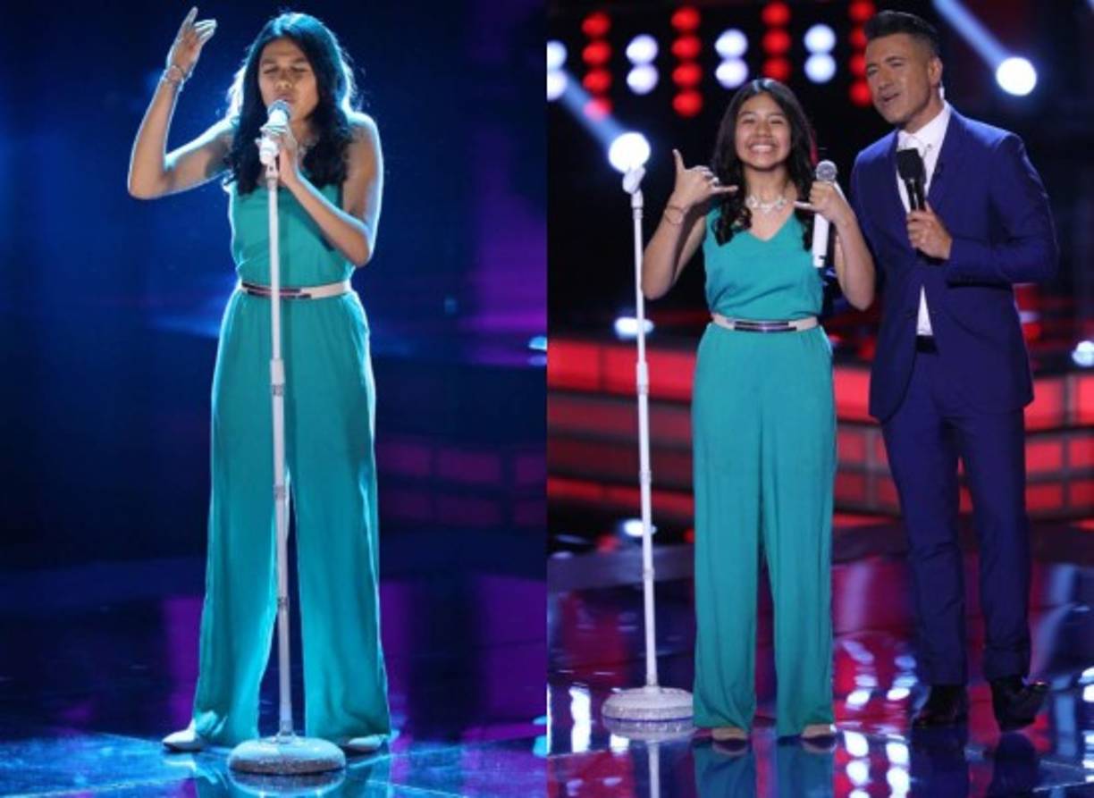 La joven cantó el éxito de los Jackson 5 'Who’s loving you' en 'La voz kids'.<br/>