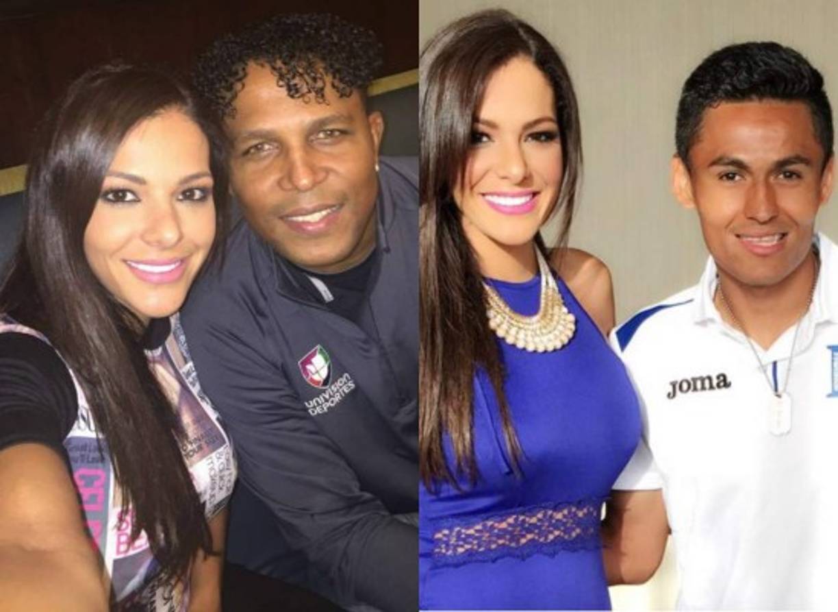 Nathalia también ha compartido momentos con Carlos Pavón y Andy Najar.