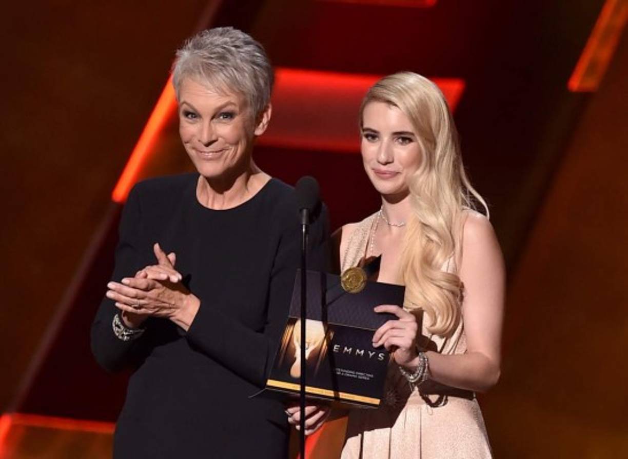 Jamie Lee Curtis junto a Emma Roberts.<br/>