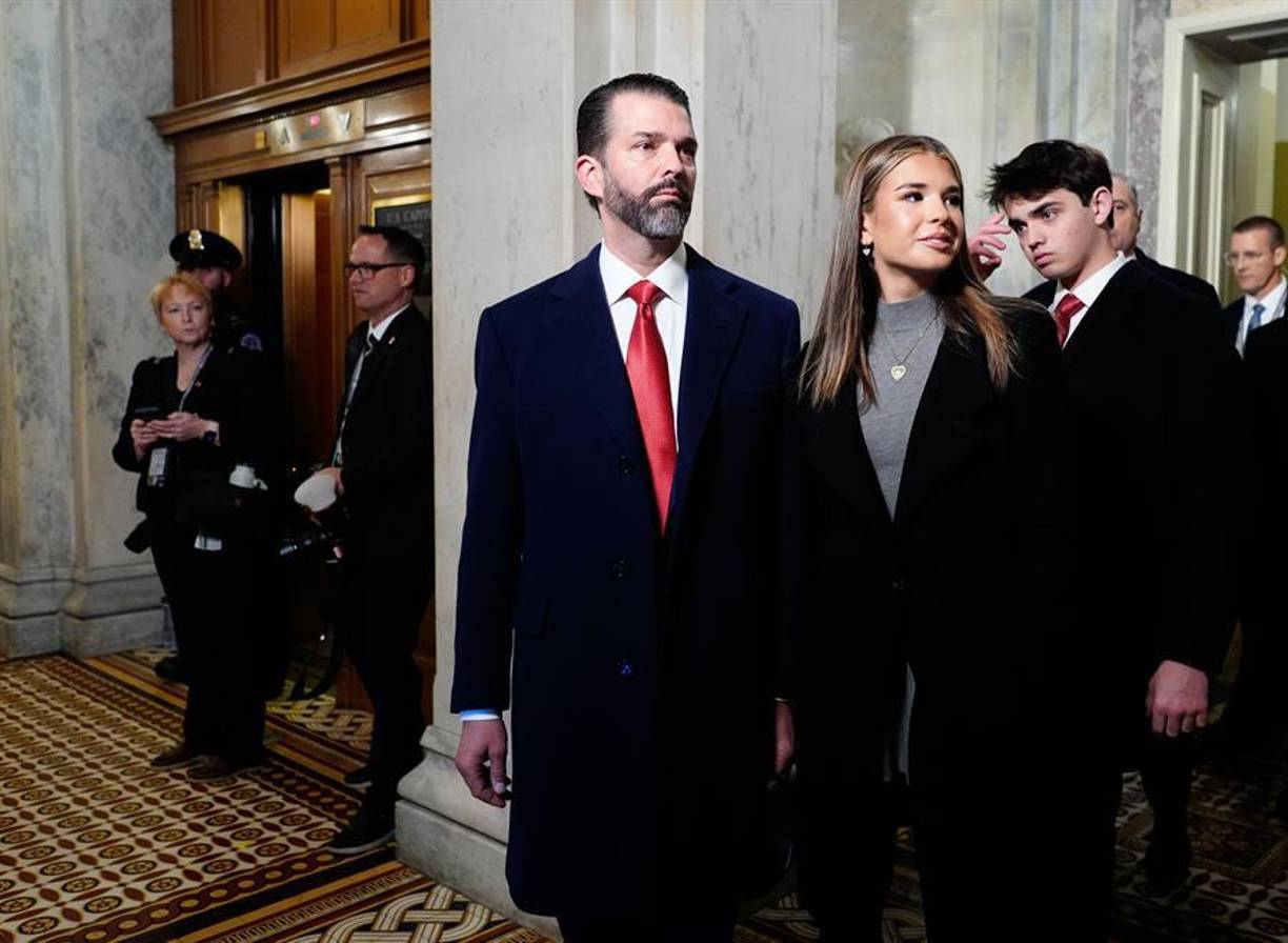 El hijo mayor de Trump. Don Jr, junto a su hija, Kai.