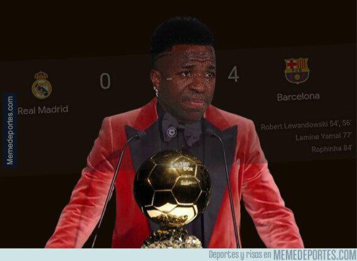 Memes: Vinicius sufre crueles burlas tras perder el Balón de Oro 2024