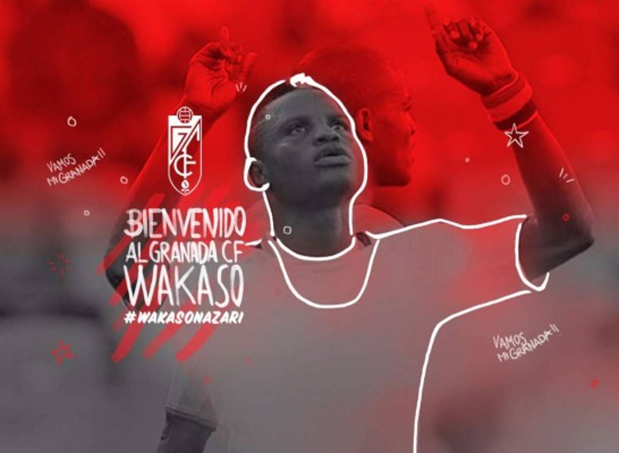 El centrocampista ghanés Mubarak Wakaso se incorpora como cedido al Granada hasta el próximo mes de junio. El jugador procede del Panathinaikos griego. El club rojiblanco se reserva una opción de compra al final de temporada.