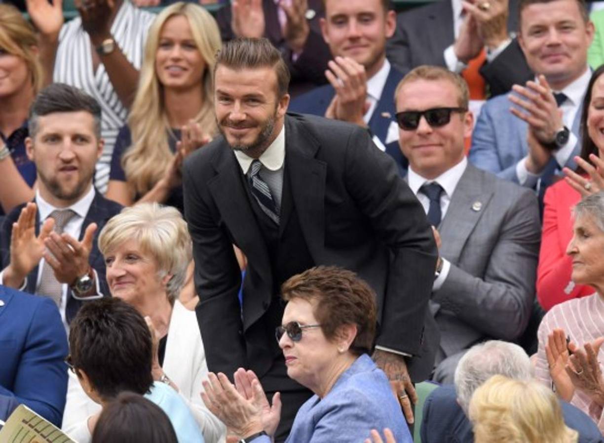 El exfutbolista David Beckham no suele perderse Wimbledon. El esposo de David Beckham siempre es una de las celebridades que se pasea por los grandes escenarios deportivos del mundo.
