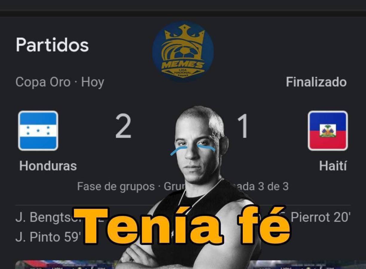 Los memes que dejó la eliminación de Honduras de la Copa Oro 2023