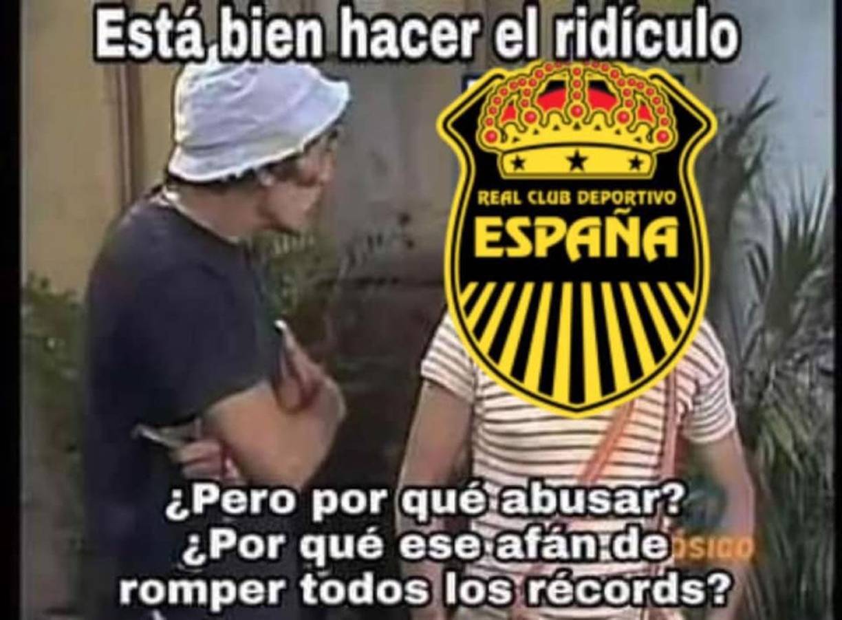 Los mejores memes que dejó la goleada que le metió el Marathón (0-3) al Real España en el derbi sampedrano por la jornada 14 del Torneo Apertura 2024 de la Liga Nacional de Honduras.