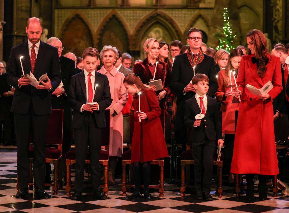 La prima del príncipe William, Zara Tindall, acompañó a la princesa de Gales en el tradicional concierto navideño.